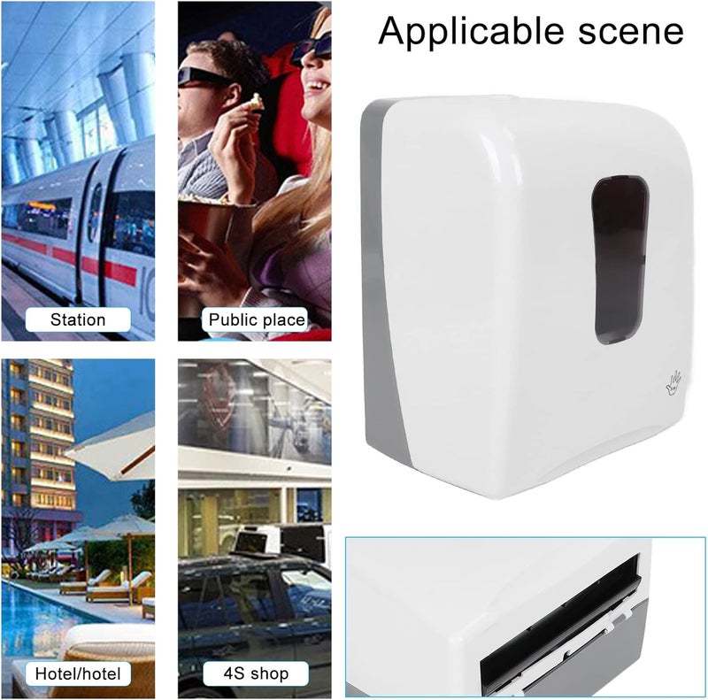 klarako Automated Paper Towel Dispenser, Toilet Tissue Dispensers for Home or Commercial, Wall Mounted Bathroom Tissue Box Holder, Touchless Paper Towel Dispensers Holder for Hotel Food Service Facilities - Image 4