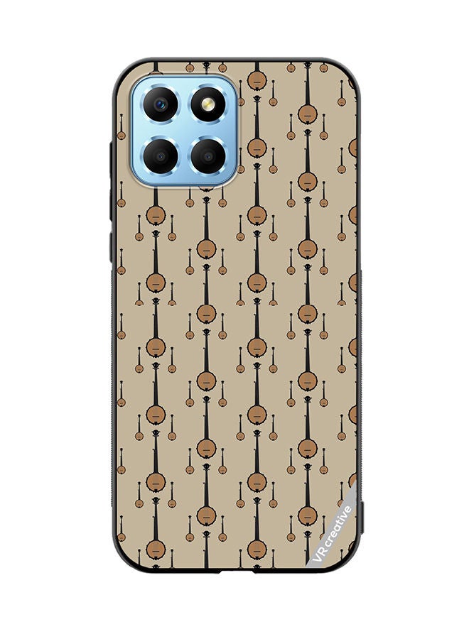 VR CREATIVE Protective Case Cover For Honor X8 5G Banjo Musical Design Multicolour - Image 1