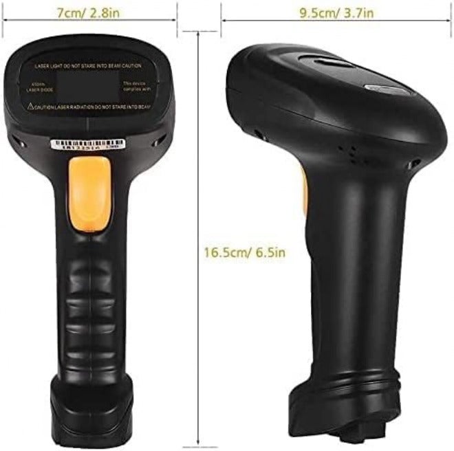 Barcode Scanner 2.4G Wireless Barcode Scanner & USB Wired Barcode Scanner, 1D Handheld Bar Code Reader for Supermarket, Convenience Store, Warehouse - Image 3