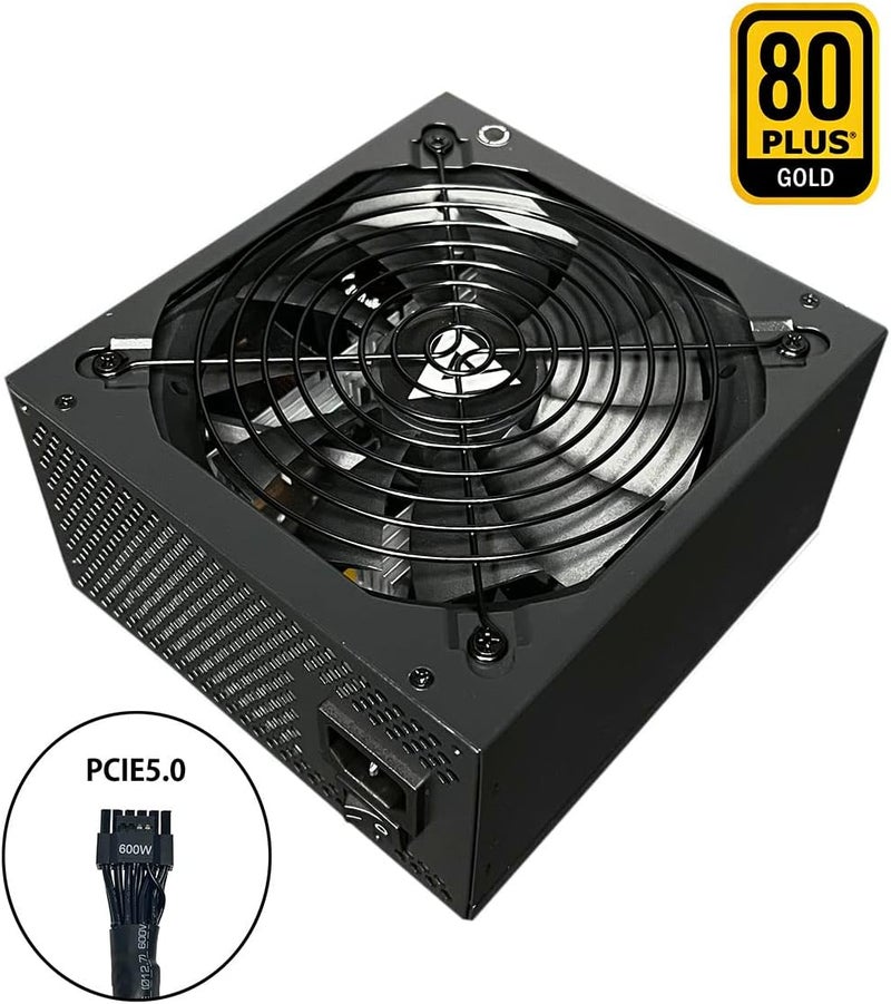APEVIA ATX-PR850W PCIe 5.0 & ATX 3.0 Ready Prestige 850W 80+ Gold Certified, Gen 5 12VHPWR Connector, Active PFC ATX Gaming Power Supply - Image 2