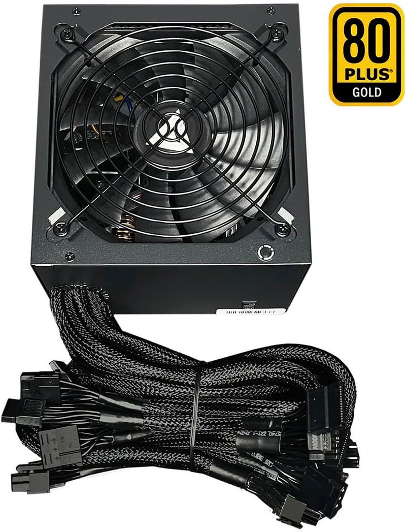 APEVIA ATX-PR850W PCIe 5.0 & ATX 3.0 Ready Prestige 850W 80+ Gold Certified, Gen 5 12VHPWR Connector, Active PFC ATX Gaming Power Supply - Image 3