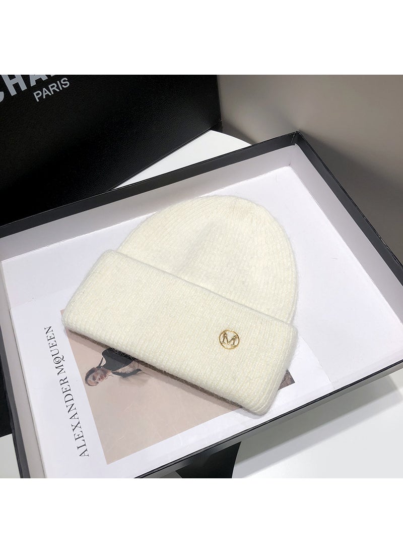Generic - Autumn and winter new rabbit fur hat children solid color casual wool hat thickened warm ear protection cold knitted hat men wholesale Pink - Image 1