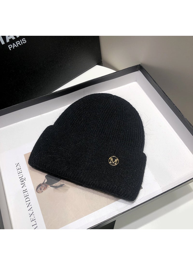 Generic - Autumn and winter new rabbit fur hat children solid color casual wool hat thickened warm ear protection cold knitted hat men wholesale Pink - Image 1