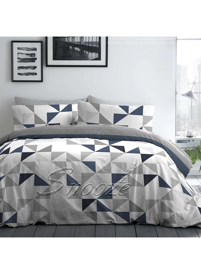 snooze Fitted bed sheet set 3PCS 180*200 cm Orbit design  - Image 1