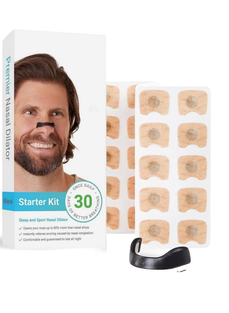 Joudi 30 Count Breathing Nasal Strip, Snore Reducing Aids, Magnetic Nose Strip For Breathing, Reduce Snoring Pain Free Removal, Improve Sleep Quality, Snoring Stopper - Image 2