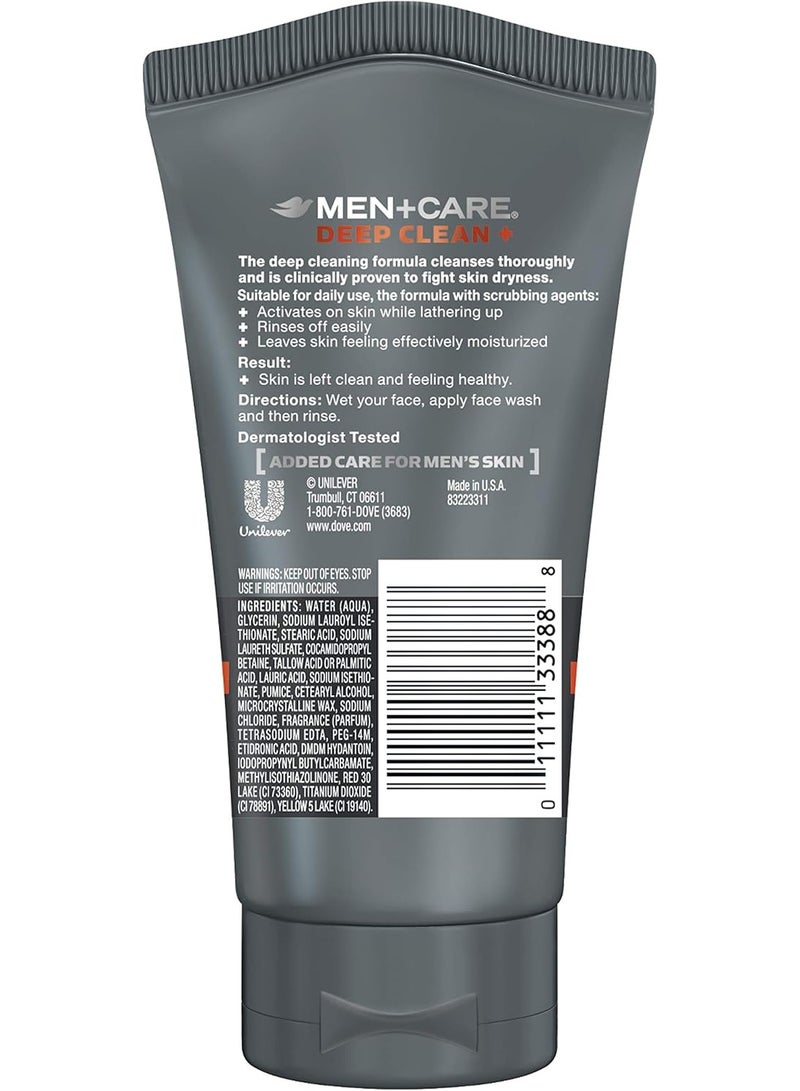Dove Men+Care Face Scrub, ( Deep Clean +) 148ML - Image 3