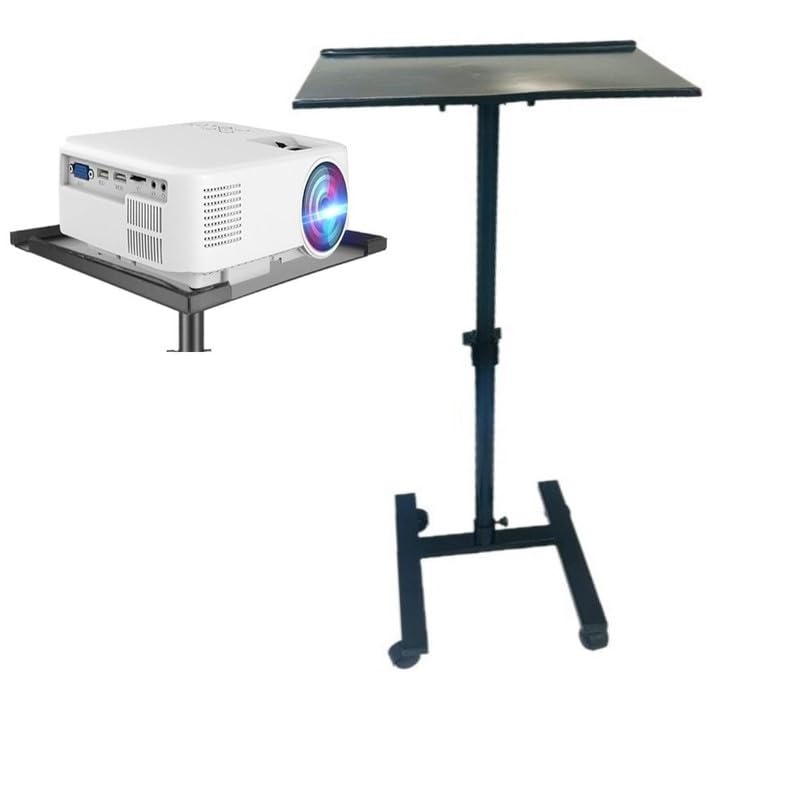 Vilro Projector Tripod Stand, Laptop Stand, Adjustable Height, Perfect for Multi-Purpose Stand for Projector, Home, Stage or Studio, Office, Black - Image 1