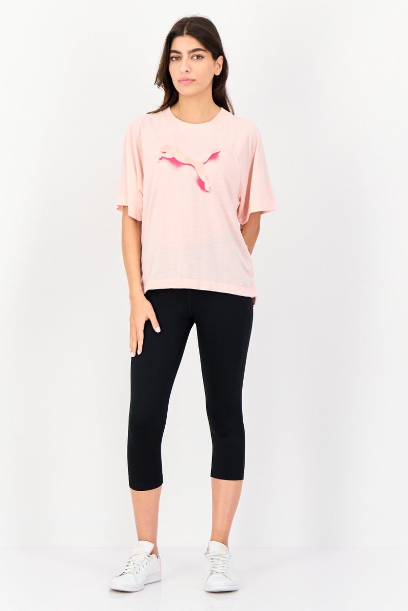 PUMA Women Sportswear Fit Short Sleeves Training T-Shirt, Pink - Image 4