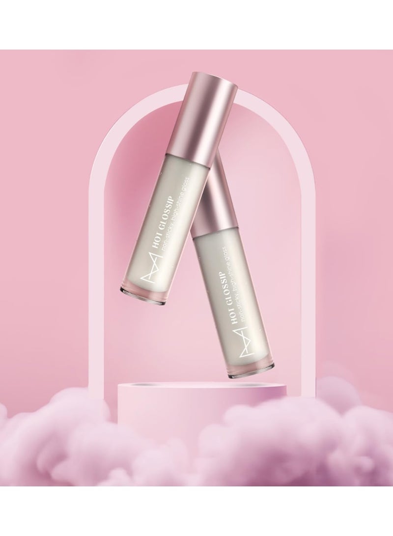 House Of Makeup Non-sticky gloss | High-shine lip gloss for pigmented lips | Lip gloss with hyaluronic acid | Zero stickiness (Naked Truth) 4.7g - Image 4