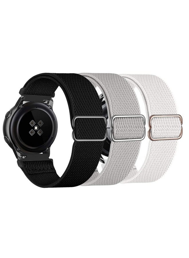 YEEJOK Compatible For Fossil Gen 6/5E 44Mm Bands Nylon, 22Mm Stretchy Solo Loop Sport Elastic Braided Wristbands For Fossil Men'S Gen 5Lte/Carlyle Garrett/Women'S Julianna/Gen 4 Explorist Hr-3 Pack - Image 1