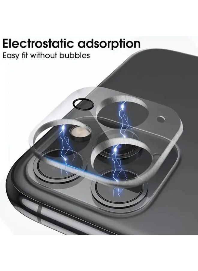 5 قطع واقي عدسة كاميرا زجاج مقوى شفاف لهاتف آيفون 15 برو ماكس مقاوم للخدوش - Image 3