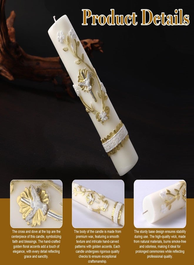 TALPGOD Baptism Candles Catholic,Prayer Candles for Church Devotional Saint Blessed Mexican Gift,Cirios Religiosos Catolicos,Velas para Bautizo,Cross Candle,Religious Confirmation Candle,Veladoras Mexicanas - Image 3