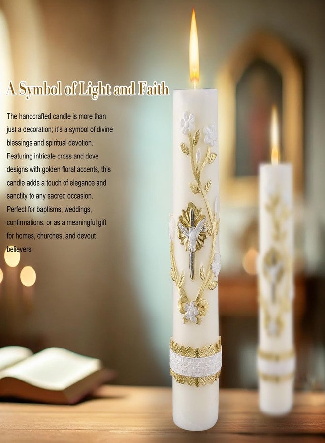 TALPGOD Baptism Candles Catholic,Prayer Candles for Church Devotional Saint Blessed Mexican Gift,Cirios Religiosos Catolicos,Velas para Bautizo,Cross Candle,Religious Confirmation Candle,Veladoras Mexicanas - Image 4