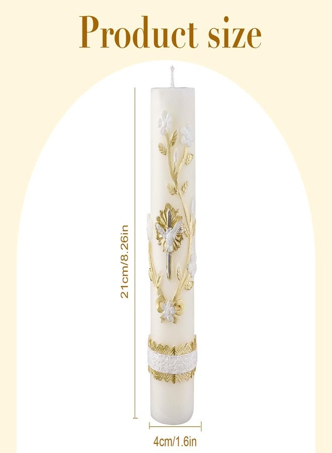 TALPGOD Baptism Candles Catholic,Prayer Candles for Church Devotional Saint Blessed Mexican Gift,Cirios Religiosos Catolicos,Velas para Bautizo,Cross Candle,Religious Confirmation Candle,Veladoras Mexicanas - Image 2