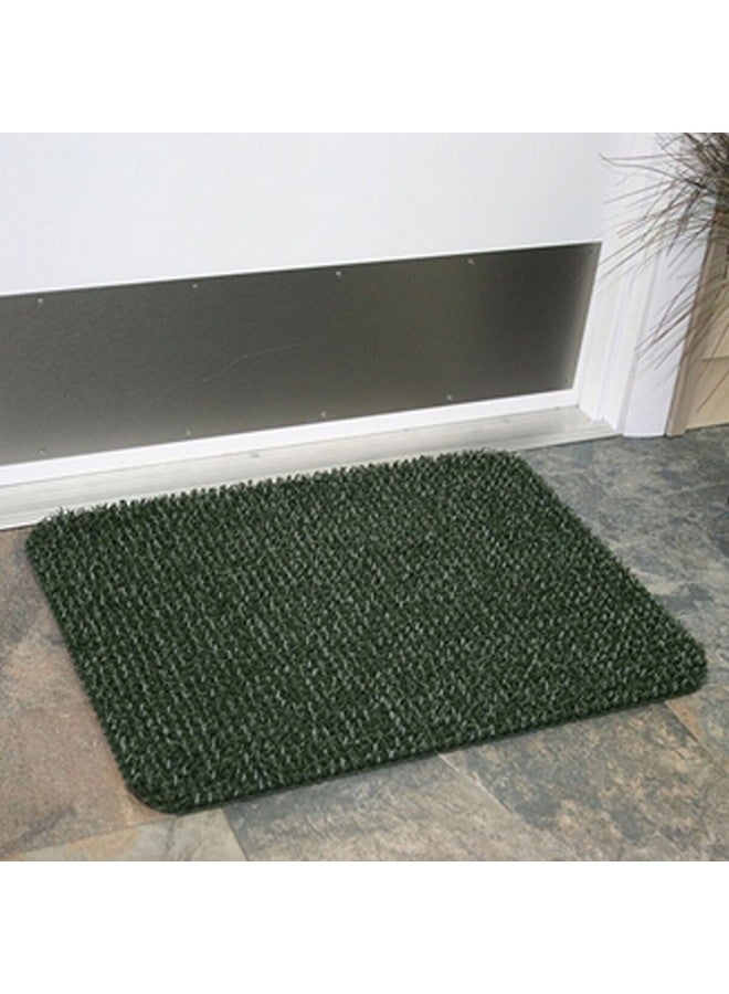 Grassworx Clean Machine Flair Rectangular Scraper Doormat Evergreen 18 x 30 Inch 10372030 - Image 3