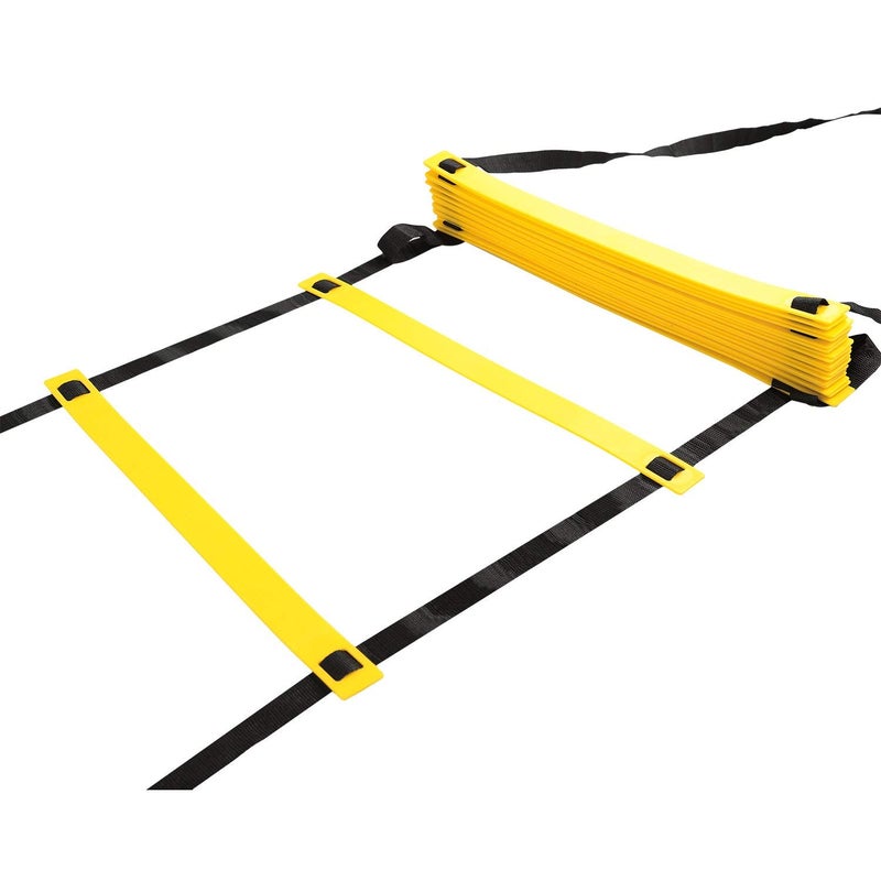 Victory Agility Ladder 3.5 Meter Speed Training Ladder with 7 Adjustable Rungs Speed Training Ladder for Men and Women Ideal for Soccer, Football & Sports Training with Heavy Duty Carry Bag (Yellow) - Image 3