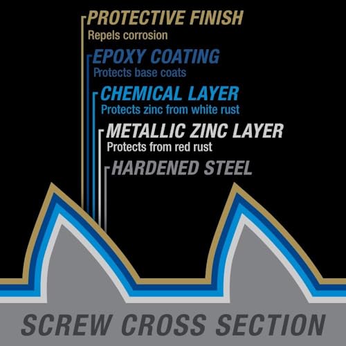 Power Pro Premium Exterior Wood Screws, #10 x 4-1/2" Inch All-Purpose Deck Screws for Outdoor Projects, T-25 Star Bit Included, Bronze, 215 Pieces | 48616V4 - Image 4