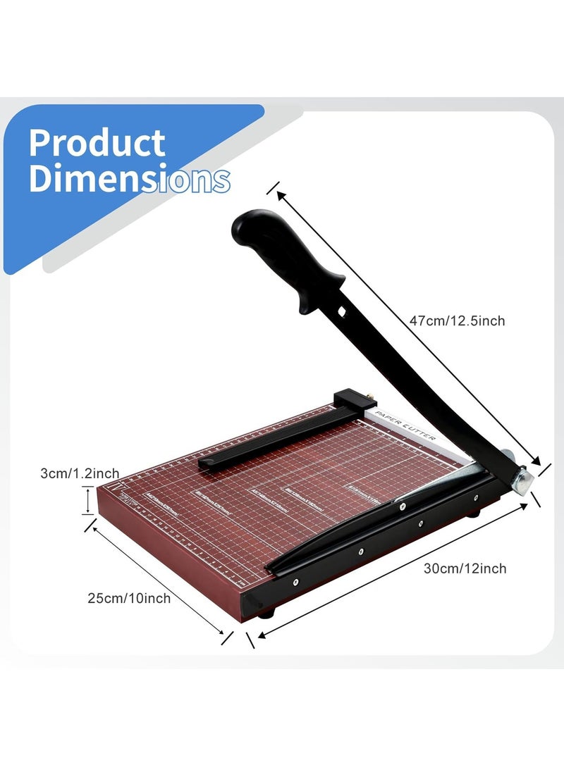 A4 Paper Cutter Paper Guillotine Cutter Cut Cardboard 12x10inch Heavy-duty Metal Base for School,Home,Office Brown - pzsku/Z8511806466FC468B6FFCZ/45/_/1719307888/07bde403-b001-4013-8035-b56f59fba4ca