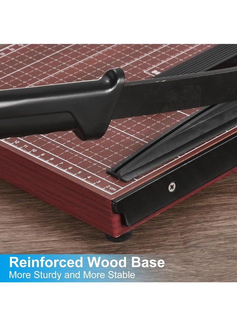A4 Paper Cutter Paper Guillotine Cutter Cut Cardboard 12x10inch Heavy-duty Metal Base for School,Home,Office Brown - pzsku/Z8511806466FC468B6FFCZ/45/_/1719308439/0f13f33c-2868-4ec0-a9e3-9705b021663e