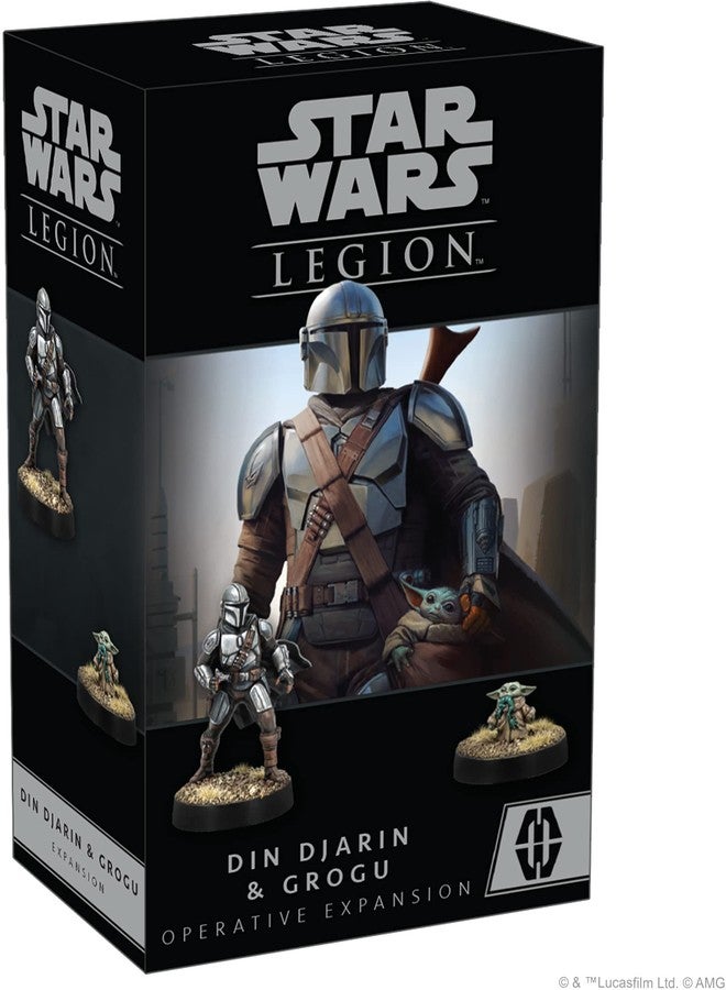 Asmodee Star Wars: Legion Din Djarin & Grogu Operative Expansion - Tabletop Miniatures Game, Strategy Game for Kids and Adults, Ages 14+, 2 Players, 3 Hour Playtime, Made by Atomic Mass Games - Image 1