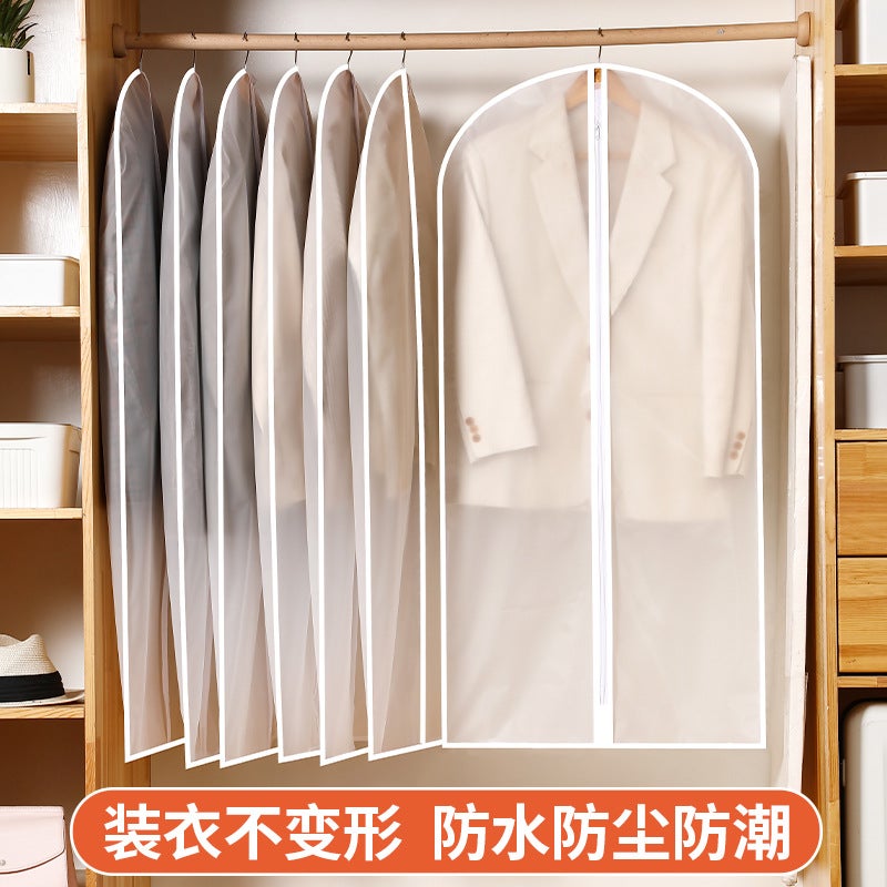 Dust-Proof Clothes Cover Bag – Washable Transparent EVA Hanging Coat Storage - Image 2