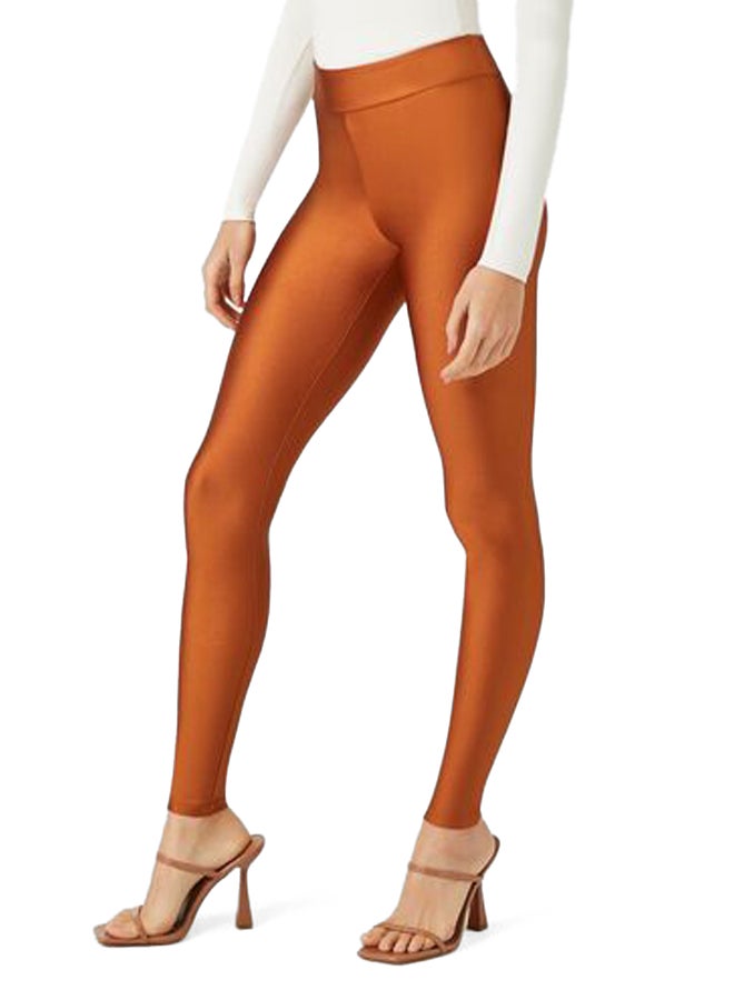 FOREVER 21 High-Shine Mid-Rise Leggings - Image 4