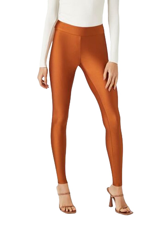 FOREVER 21 High-Shine Mid-Rise Leggings - Image 1
