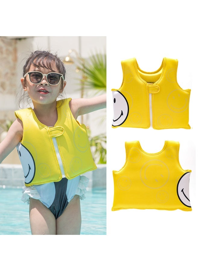 Cuken Kids Swimming Vest Adjustable Buoyancy Float Jacket, Swim Vest Swimming Training Aid Children Buoyancy Aid Swim Assistance, Yellow - Image 2