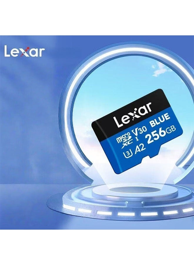 بطاقة ذاكرة Lexar Blue سعة 256 جيجابايت لكاميرات السيارات عالية الدقة 4K وكاميرات DJI و الأجهزة المنزلية - Image 2