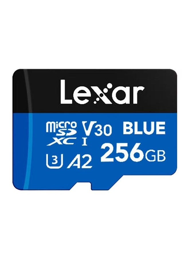 بطاقة ذاكرة Lexar Blue سعة 256 جيجابايت لكاميرات السيارات عالية الدقة 4K وكاميرات DJI و الأجهزة المنزلية - Image 1