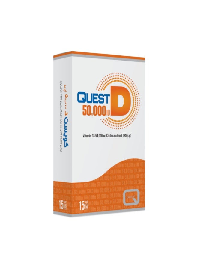 Quest D 50,000 IU TAB 15"S