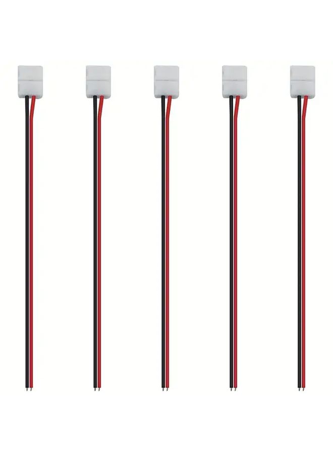 2 Pin 8mm LED Strip Connector 5Pcs Solderless For 3528 2835 Flexible Light - Image 1