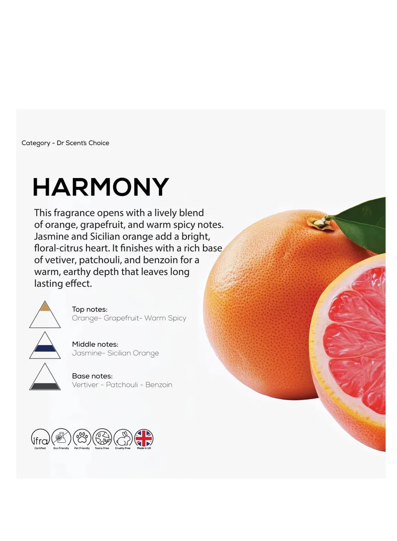 Dr Scent Dr Scent Breeze of Joy Harmony Diffuser Aroma Oil for Aromatherapy, Better Sleep, Living Room and Gym (500ml)