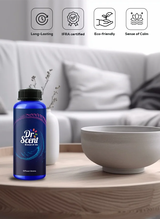 Dr Scent Dr Scent Breeze of Joy Harmony Diffuser Aroma Oil for Aromatherapy, Better Sleep, Living Room and Gym (500ml)