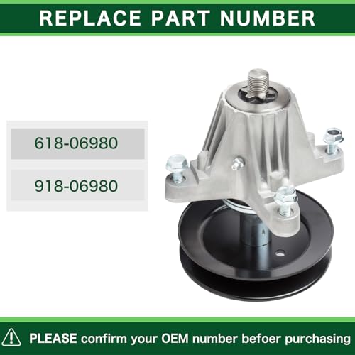 TENGMUJX 618-06980 918-06980 Spindle Assembly Fit for 50" Deck Cub Cadet ZT1-50 XT1-GT50 RZT-L50 RZT-S50 Troy-Bilt Super Mustang 50 Deck Craftsman Z550 Zero Turn Mower 3 Pack - Image 3