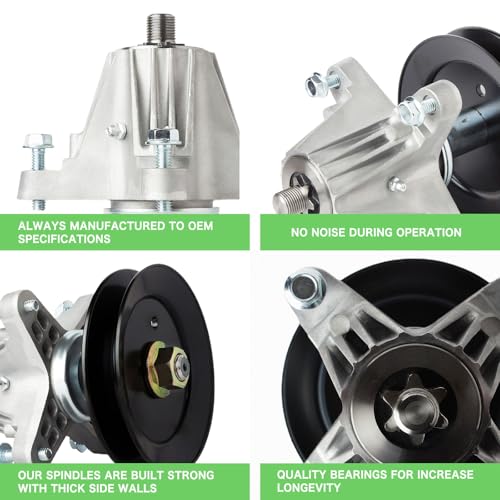 TENGMUJX 618-06980 918-06980 Spindle Assembly Fit for 50" Deck Cub Cadet ZT1-50 XT1-GT50 RZT-L50 RZT-S50 Troy-Bilt Super Mustang 50 Deck Craftsman Z550 Zero Turn Mower 3 Pack - Image 4