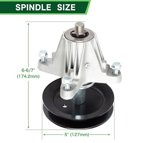 TENGMUJX 618-06980 918-06980 Spindle Assembly Fit for 50" Deck Cub Cadet ZT1-50 XT1-GT50 RZT-L50 RZT-S50 Troy-Bilt Super Mustang 50 Deck Craftsman Z550 Zero Turn Mower 3 Pack - Image 2