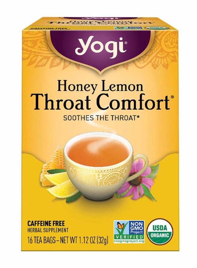 YOGI Tea, Honey Lemon Throat Comfort, 16 Count - Image 1