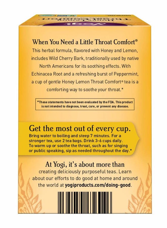 YOGI Tea, Honey Lemon Throat Comfort, 16 Count - Image 3
