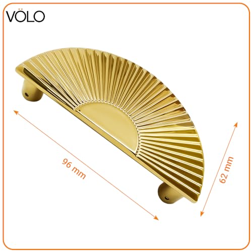 VOLO Main Door Handle/Door Handles for Main Door/Glass Door Handle/Pull Handles, for Home/Office/Hotels(Model- S-615) (Pack of 1 Set) (96 MM, PVD Gold) - Image 2