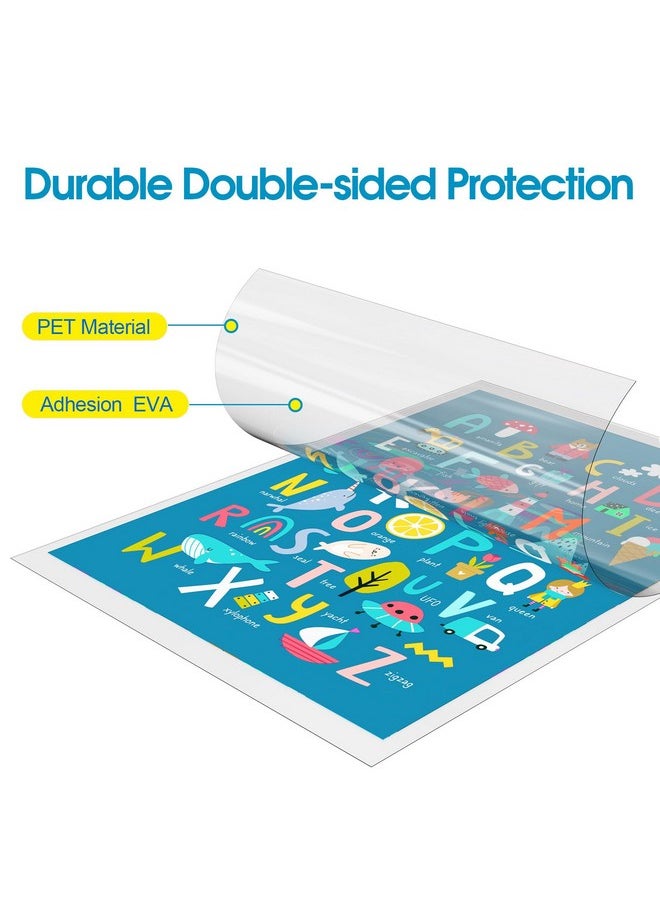KTRIO KTRIO Laminating Sheets, Holds 8.5 x 11 Inch Sheets 30 Pack, 3 Mil Thermal Laminating Pouches 9 x 11.5 Inch Clear Plastic Lamination Sheet Paper for Laminator, Round Corner Letter Size  - Image 3