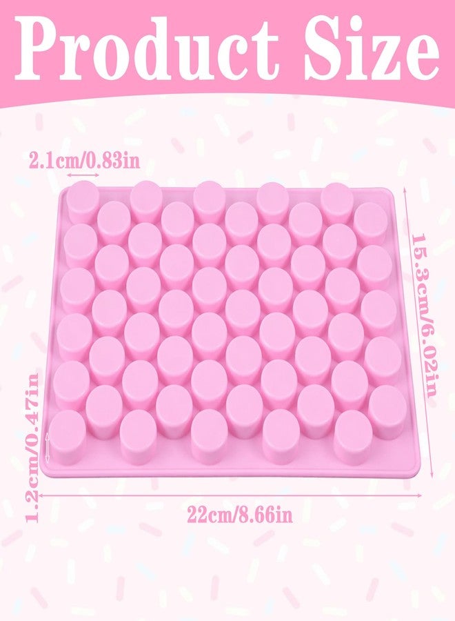 Shimmeroo Round Silicone Candy Molds,Shimmeroo Gummy Candy Molds Column Small Hard Candys Mold for Ice Cubes Hard Candys,Gummy,Caramels,Chocolate - Bite Size - Image 2