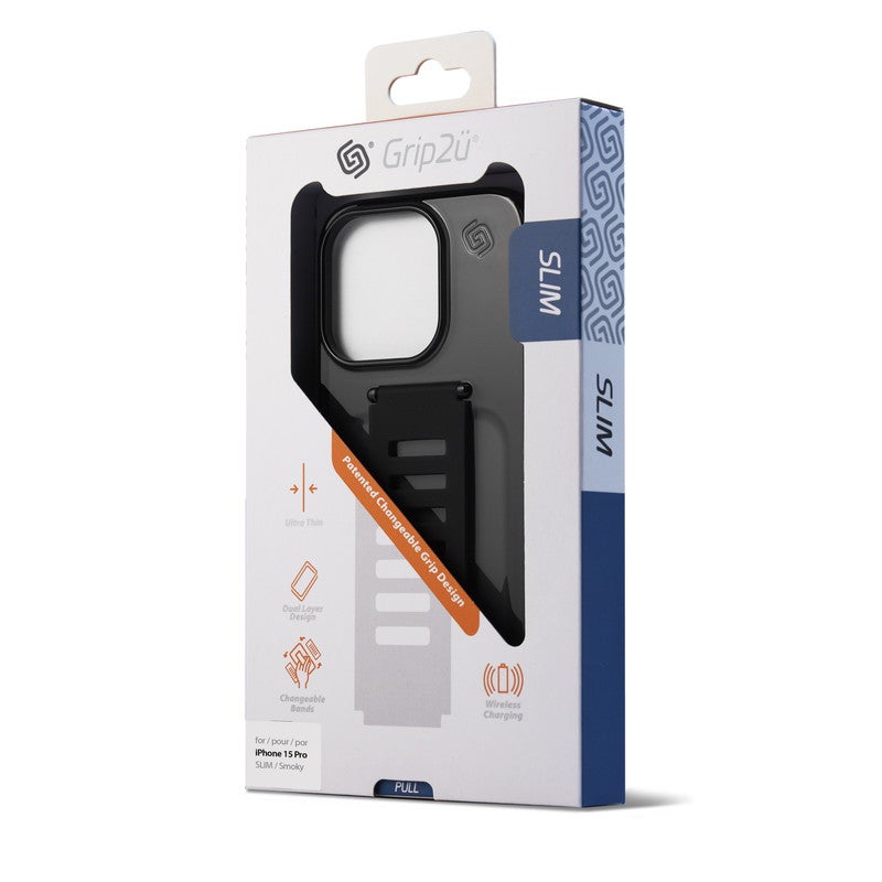 Grip2U iPhone15 Pro 6.1" SLIM Smoky – Premium Protective Accessory, Durable Material, Shock Resistant - Image 4