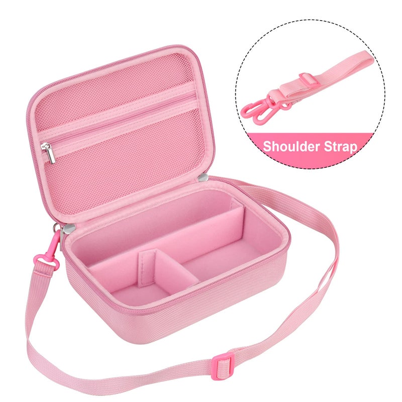 BOVKE Carrying Case for Sony ZV-1 / ZV-1F / ZV-1 II Vlog Digital Camera & Bluetooth Grip Vlogger Accessory Kit for Vlogging YouTube Live Video Streaming, Mesh Pocket for USB Cables Charger, Pink - Image 3