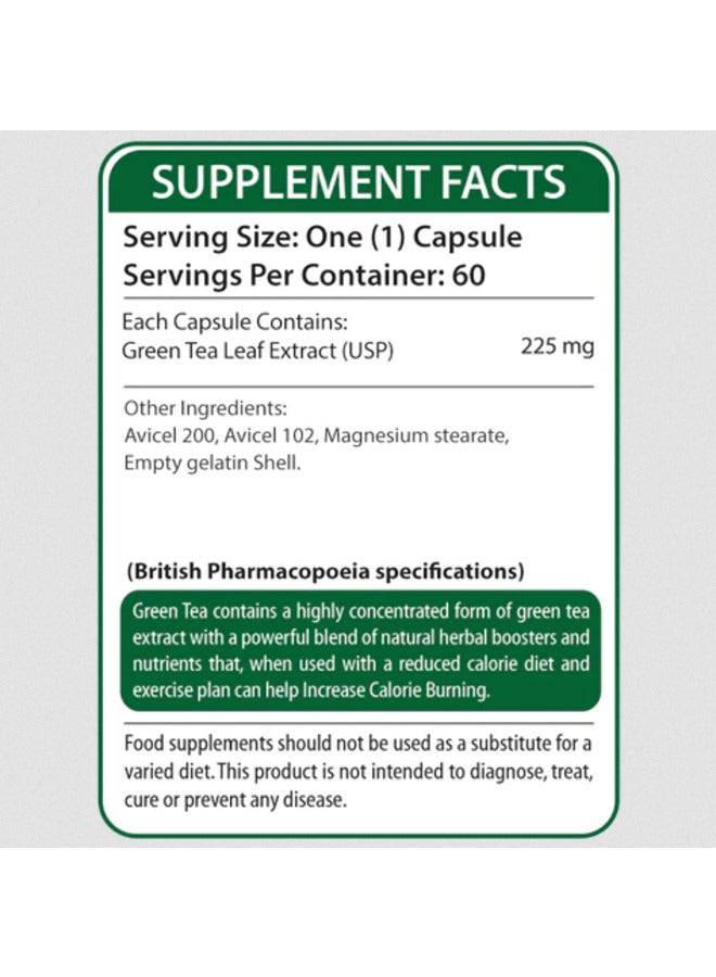 نيوتريفاكتور مجمع الشاي الأخضر مع EGCG | معزز لعملية التمثيل الغذائي والطاقة، ومضادات الأكسدة الطبيعية والتخلص من السموم للتركيز الذهني | مكمل غذائي لحرق الدهون للتنحيف وخسارة الوزن | 60 كبسولة - Image 2
