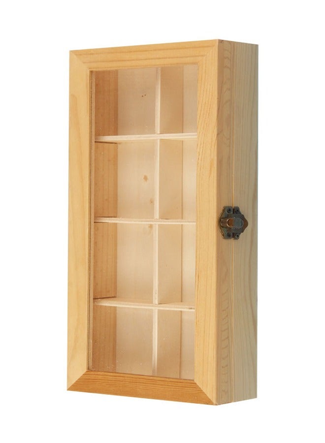 فلاي رود صندوق شاي خشبي مكون من 8 شبكات شفاف 29×13.5×5 سم - Image 1