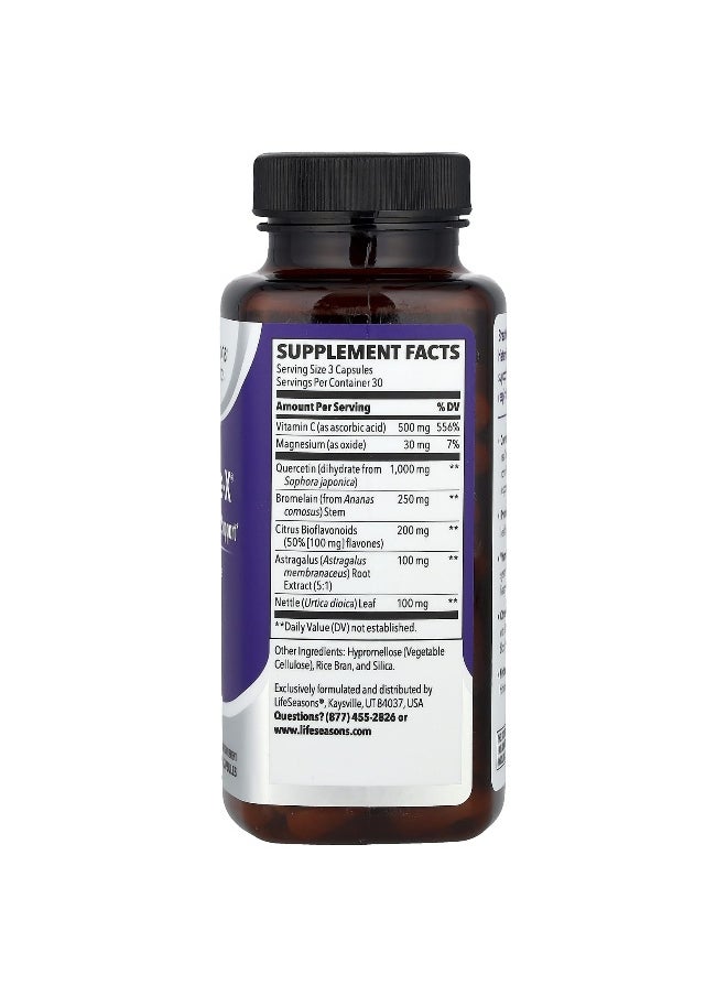 Life Seasons - LifeSeasons, Breathe-X®, Allergy & Sinus Support, 90 Veg Capsules - Image 1