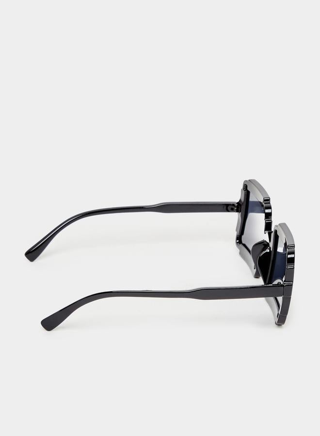 ستايلي نظارة شمسية بإطار مربع مع وسادات أنف - Image 3