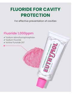 Euthymol EUTHYMOL Whitening Toothpaste (3.7fl oz) - Stain Removal in 2 Weeks, Long-Lasting Freshness for Sensitive Gum & Teeth. Bad Breath, Cavity Prevention. Recyclable Aluminum Tube  - Image 2