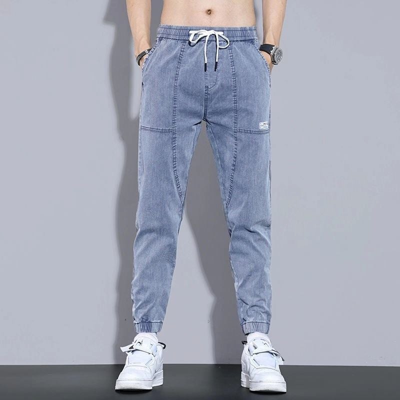 Mens Casual Denim Jeans 2024 Spring Autumn 358 blue [high quality]] 
